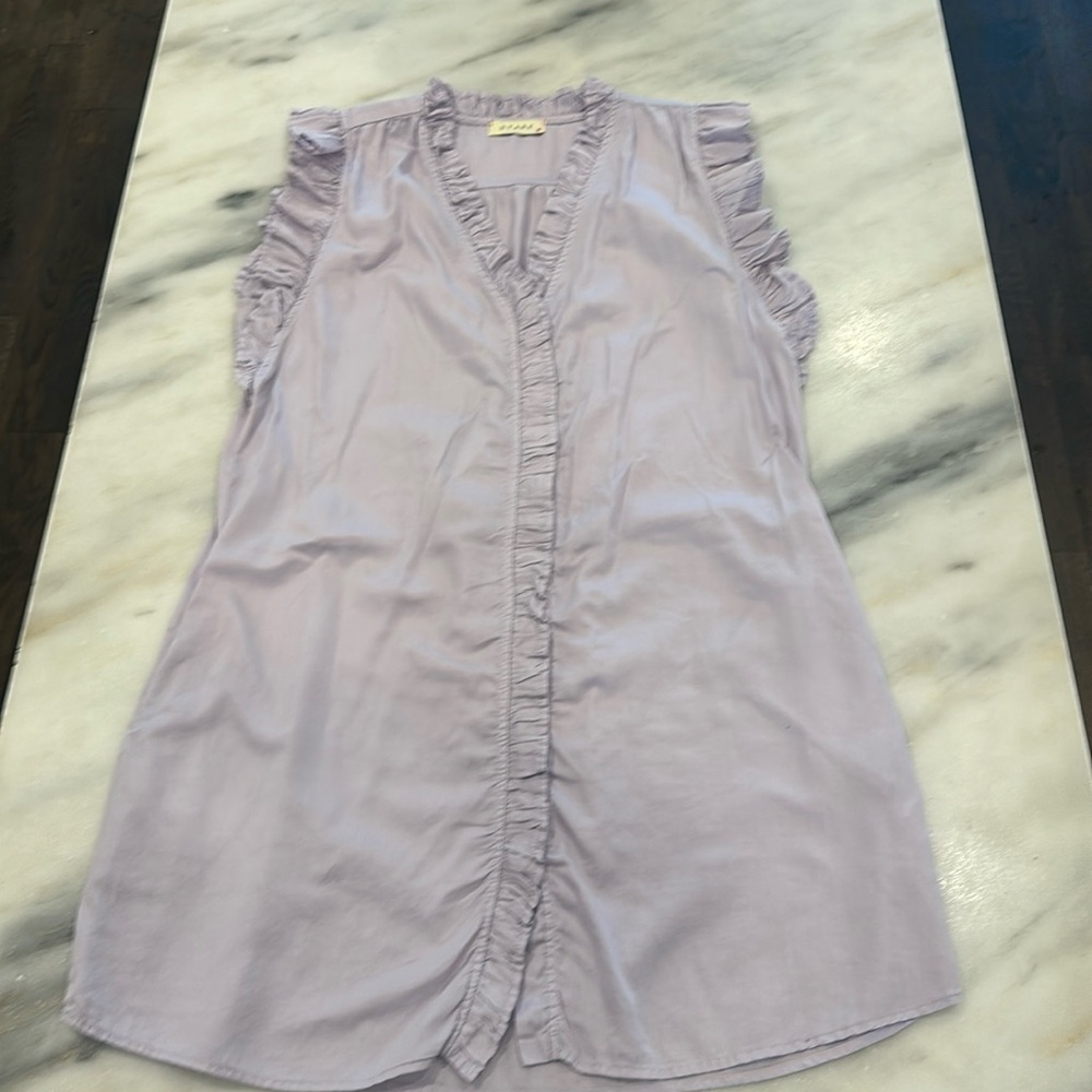 Lavender Ruffle Sleeve Mini Dress